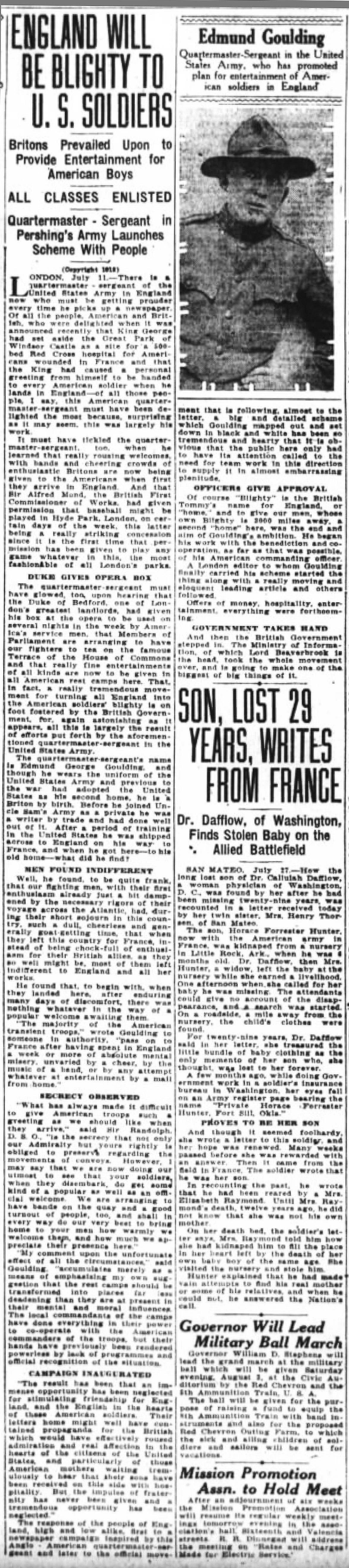 San Francisco Chronicle Sun Jul 28 1918 